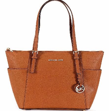 Michael Kors Jet Set Zip Luggage Tote Tan