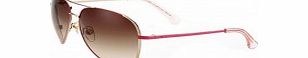 Michael Kors Ladies M2045S Sicily Brown Hot Pink