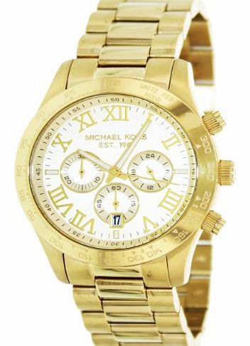 Michael Kors Mens Layton MK8214 Gold Stainless-Steel Quartz Watch with Gold Dial