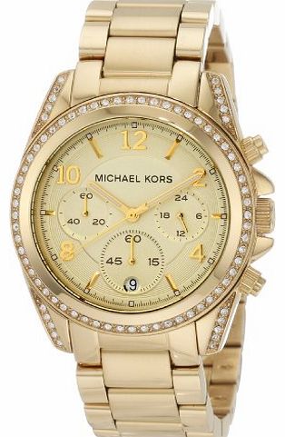 Michael Kors Mk5166 Ladies Watch with Gold Plated Bracelet and Gold Dial