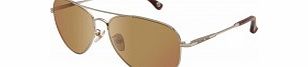 Michael Kors MKS144 Gold Aviator Sunglasses