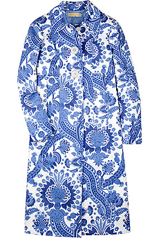 Michael Kors Porcelain print topper coat