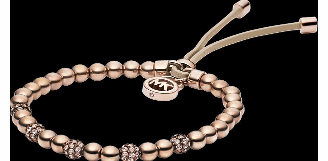 Michael Kors Rose Coloured Plated and Crystal