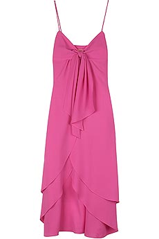 Michael Kors Silk Georgette Flutter Dress