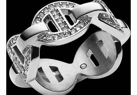 Michael Kors Silver Coloured Ring - Ring Size O