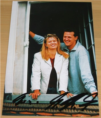 and WIFE HAND SIGNED 6 x 4