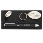 Pen badge and keyring set