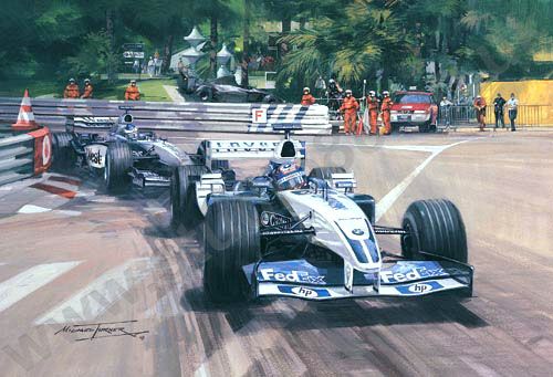 Fight to the Finish - Juan Pablo Montoya Print