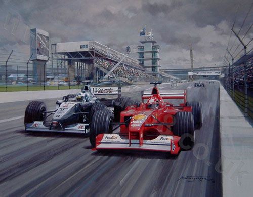 Return to America - Michael Schumacher Print