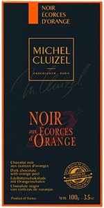 Michel Cluizel Noir aux Ecorces Dorange, dark chocolate bar