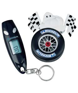 Michelin Digital Tyre Pressure Gauge and Air Freshener Set