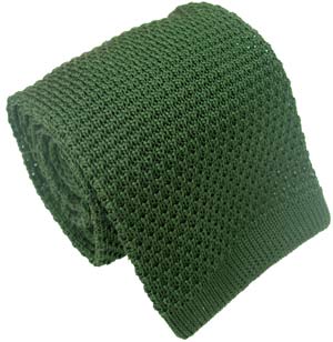 Michelsons of London Green Silk Knitted Tie by Michelsons