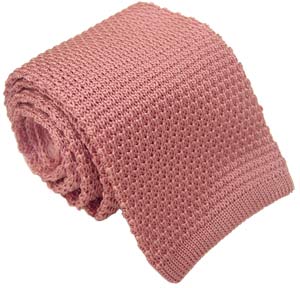 Michelsons of London Pink Silk Knitted Tie by Michelsons