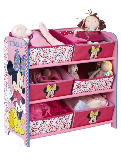 Minnie Mouse 6 Bin Storage Unit