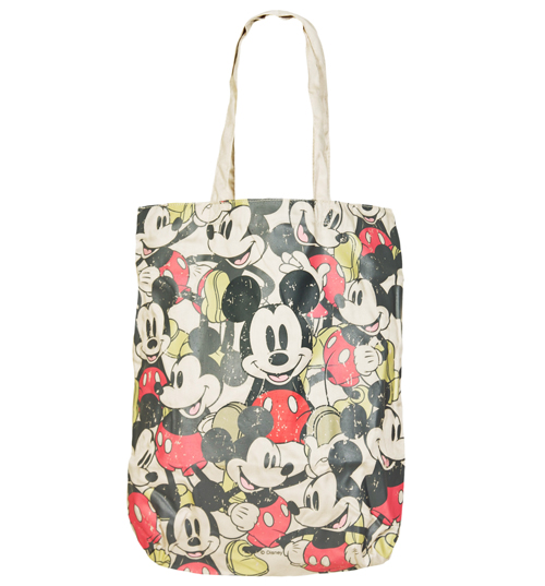 Mickey Mouse All Over Print Canvas Tote Bag