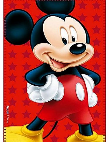 Mickey Mouse Fleece Blanket, Red