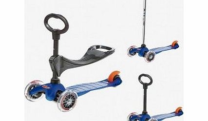 Micro 3 in 1 Mini Micro Scooter - Blue `One size