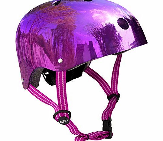 Micro Accessories Micro Safety Helmet: Mirrored Purple (Medium)