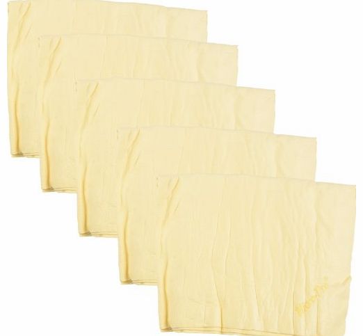 Pack Of 5 x Micro-Pro Power Cham PVA Chamois Car Valet Windows Absorbent Cloth