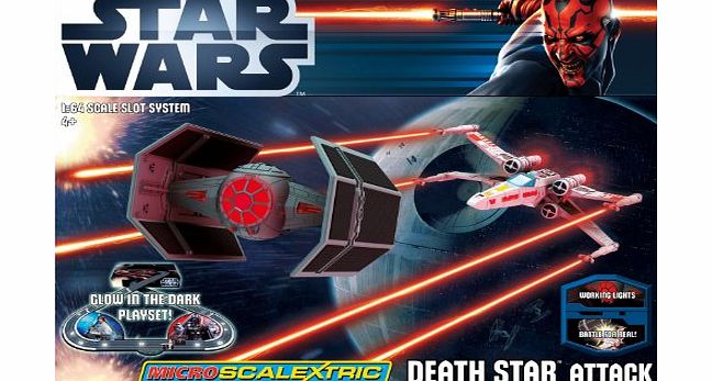 Micro Scalextric G1084 Star Wars Death Star Attack 1:64 Scale Race Set