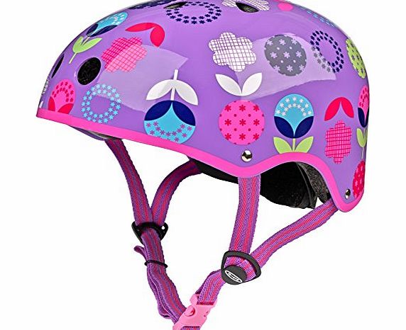 Micro Safety Helmet: Floral Dot (48-53cm)