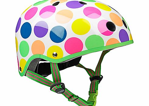 Micro Scooters Safety Helmet, Neon Dots, Small