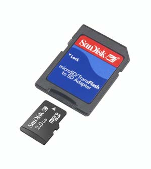 Micro Secure Digital (MicroSD/Transflash) Memory Card - 2GB - Sandisk - LOWEST PRICE!