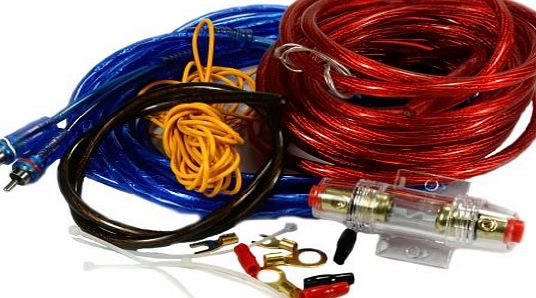 Micro Trader Car Kit Amplifier Amp Wiring Fuse Audio Sound Cable - 800 Watts