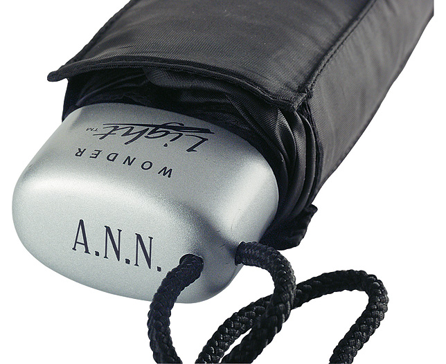 micro Umbrellas in Neoprene Case, Black, Personalised