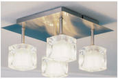 Micromark 18645 / Cubic G9 Mains Voltage Cubic 4 Light Square Ceiling Light
