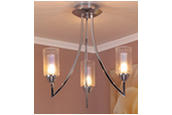 Micromark 75028 / Larissa G9 Mains Voltage 3 Light Flush Pendant