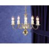 Micromark ANTWERP 5 LIGHT BRASS CHANDELIER
