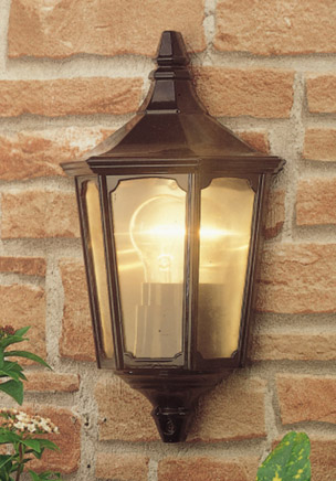 Micromark Flush Wall Lantern - MM4686 - Black