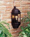 Micromark GLOSS BLACK VALENCIA FLUSH WALL LANTERN