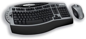 Microsoft Keyboard Cordless Wireless and Optical