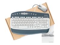 MICROSOFT MultiMedia Keyboard and Optical Value Pack - Keyboard - PS/2 - mouse - UK - OEM (pack of 3