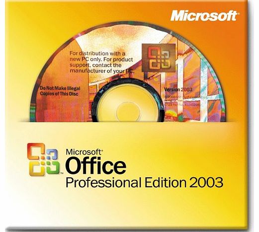 Microsoft OEM Licence Microsoft OEM Office 2003 Professional Edition - 1 Pack