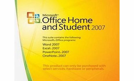Office 2007 Home and Student Edition--for purchase with PC Hardware only, 3 Users (PC)