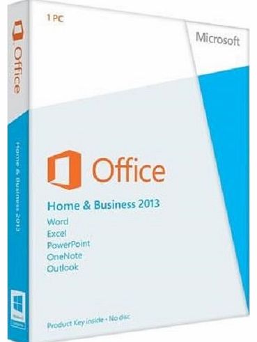 Microsoft Office Home and Business 2013, License Card, 1 User (PC)