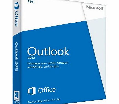 Microsoft Outlook 2013, Licence Card, 1 User (PC)