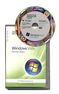Microsoft Windows Vista Home Basic 32-bit DVD - OEM