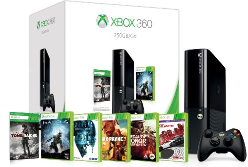 Xbox 360 250GB Console with Six Game Mega Pack (Xbox 360)