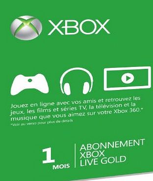 Microsoft Xbox LIVE Gold 1-Month Membership Card (Xbox 360)