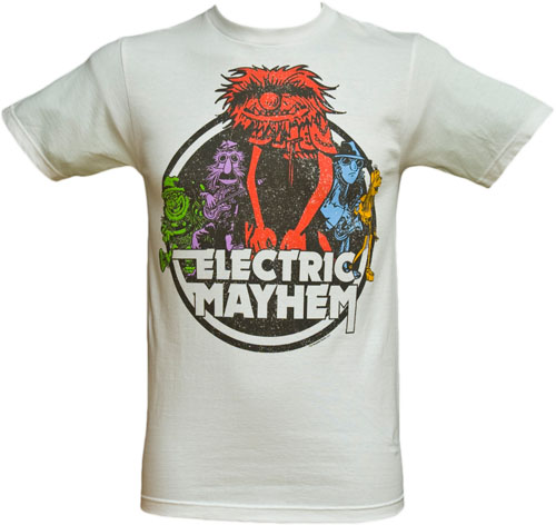 Mighty Fine Electric Mayhem Men` Animal Muppets T-Shirt from Mighty Fine