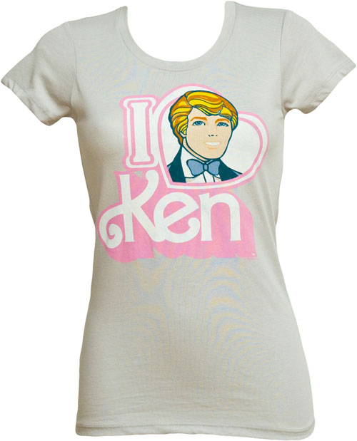 Mighty Fine I Heart Ken Ladies Barbie T-Shirt from Mighty Fine