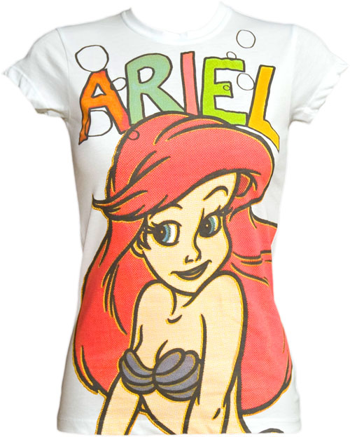 Ladies Ariel Little Mermaid T-Shirt from Mighty Fine