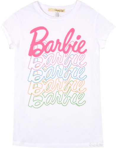 barbie logo. Mighty Fine Ladies Barbie Logo