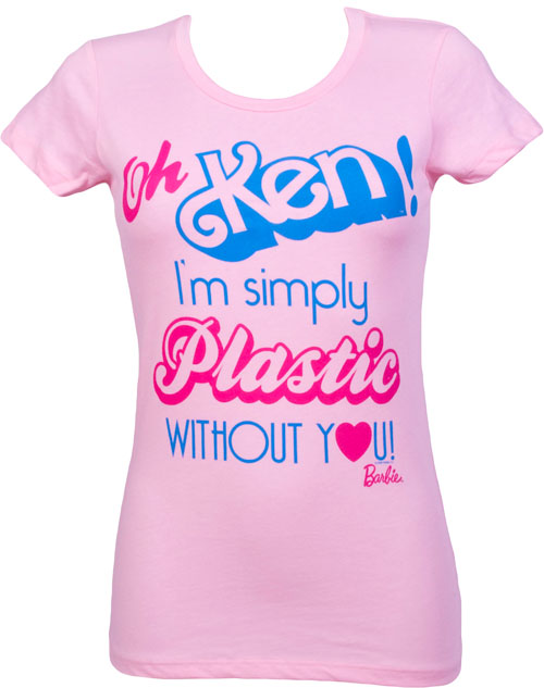 Ladies Barbie Plastic Without You T-Shirt from