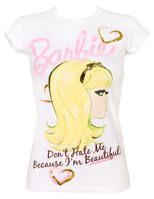 Ladies Because Im Beautiful Barbie T-Shirt