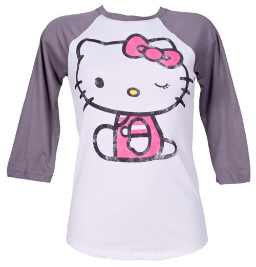 Ladies Hello Kitty Baseball T-Shirt from Mighty